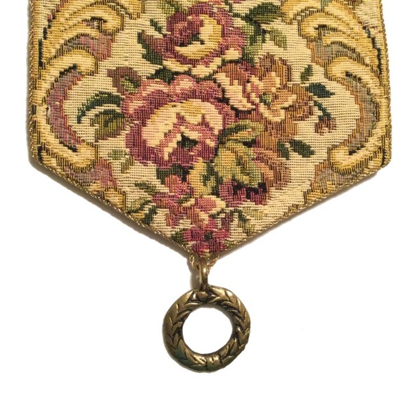 Bell Pull - Tapestry Fabric - Brass Hardware - Picture 7 of 8